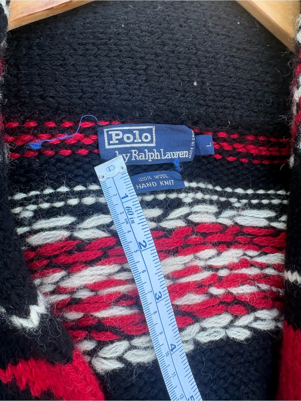 Vintage Ralph Lauren Native American Native Indian Aztec sweater coat - Picture 13 of 16